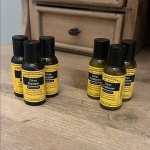 Pharmacopia Shampoo & Conditioner Set of 6 Travel Size .75 oz. Citrus